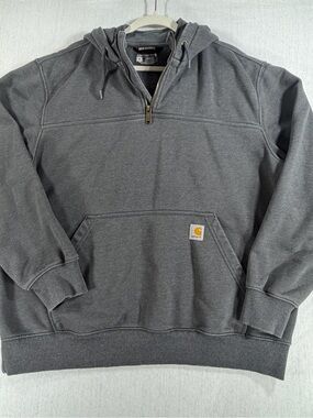 Carhartt Gray Rain Defender Loose-Fit Pullover